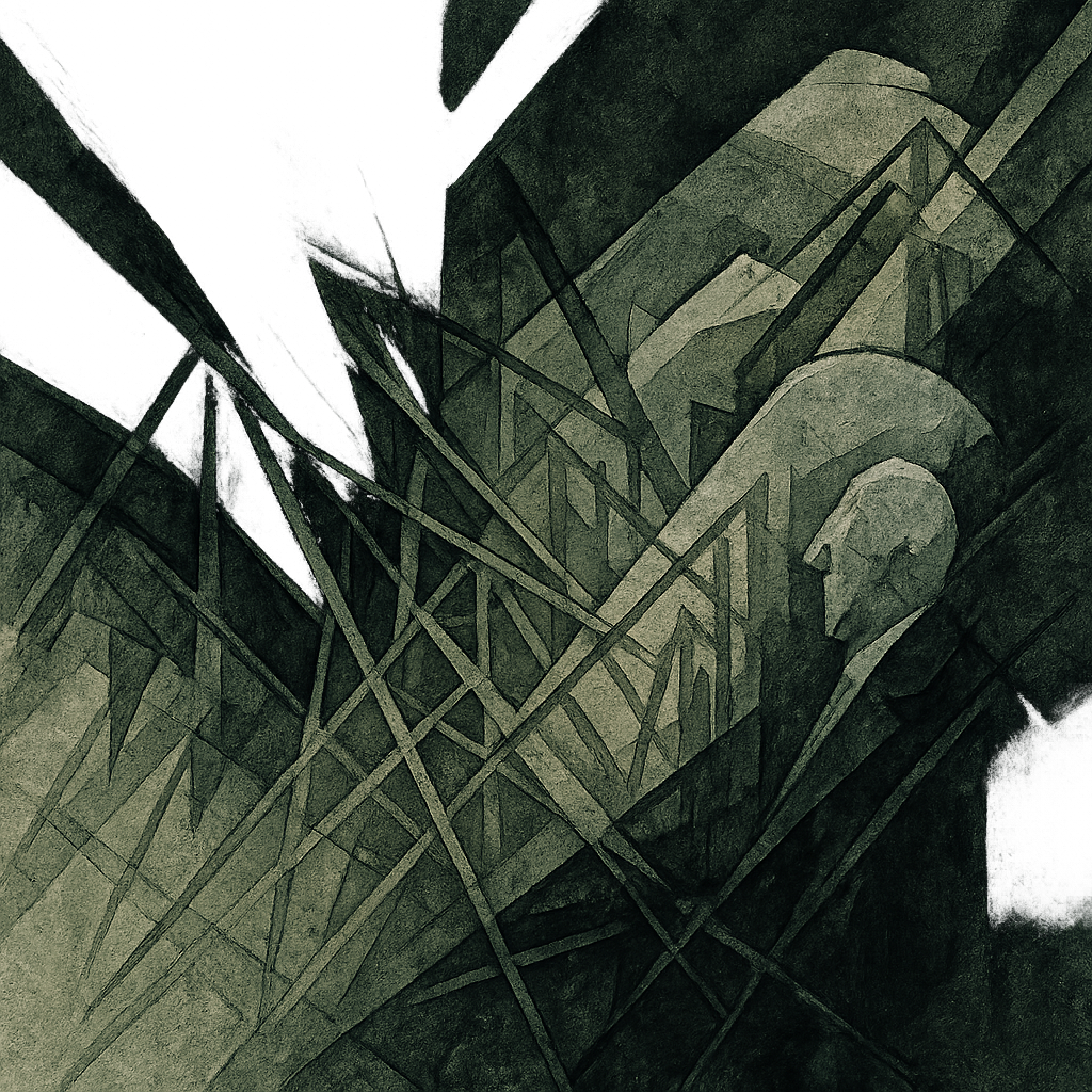 Drop #006: abstract AI-generated composition influenced by voo stock