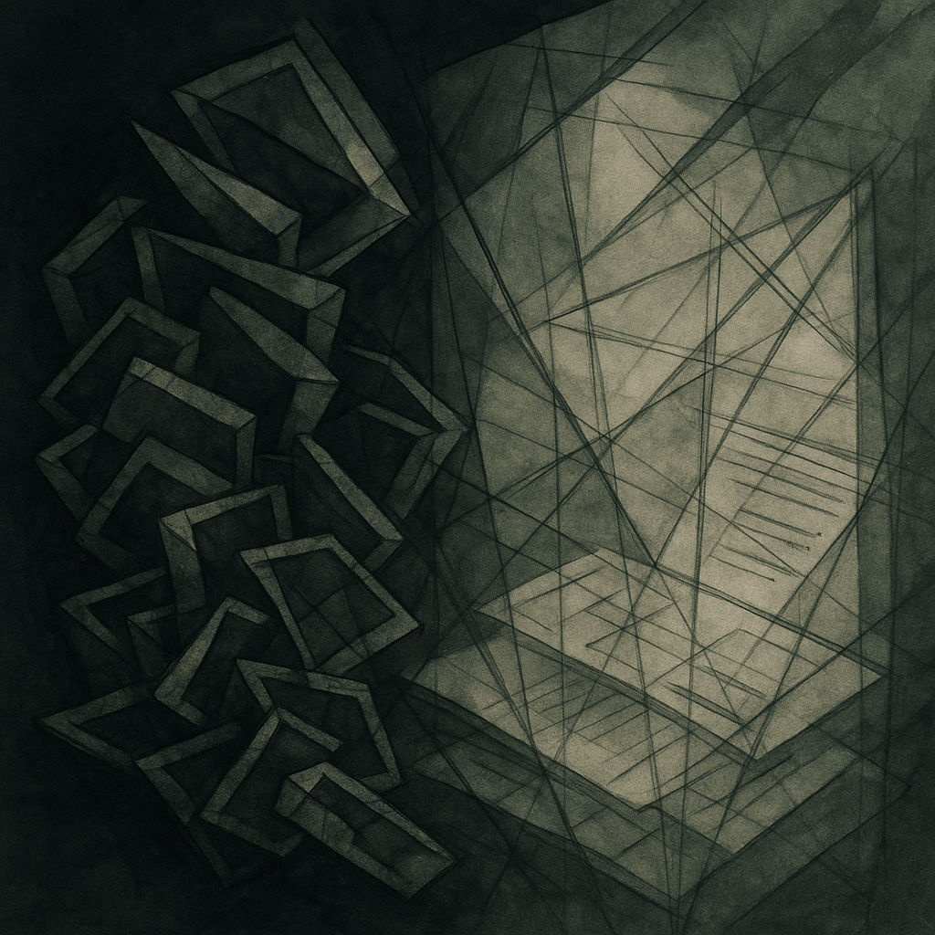 Drop #012: abstract AI-generated composition influenced by theft