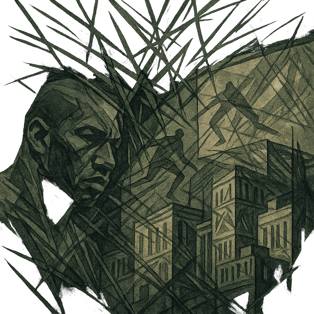 Drop #014: abstract AI-generated composition influenced by lennox lewis