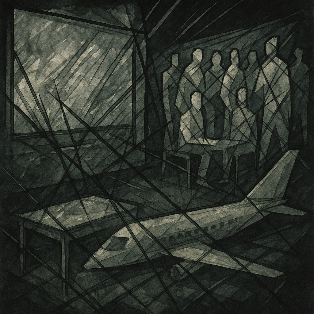 Drop #020: abstract AI-generated composition influenced by winter storm