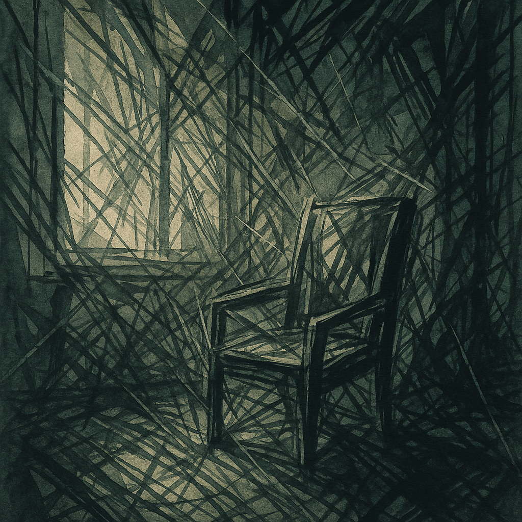 Drop #021: abstract AI-generated composition influenced by retirement age